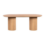 Lewis & Loft Eettafel Lynn – Ovaal – 200×90 cm – FSC®-gecertificeerd mangohout – Naturel