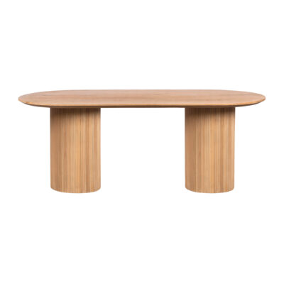 Lewis & Loft Eettafel Lynn – Ovaal – 200×90 cm – FSC®-gecertificeerd mangohout – Naturel