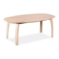 Deens ovaal design, houten eettafel, Deens ovale eettafel, FSC-certificaat, 180x100 cm, eettafel,