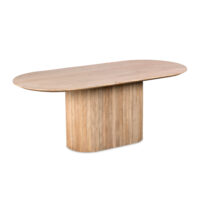 Lewis & Loft Eettafel Lynn – Ovaal – 200×90 cm – FSC®-gecertificeerd mangohout – Naturel