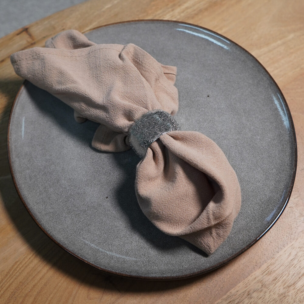 QUVIO Servet – Katoen – 40x40cm – Bruin