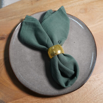 QUVIO Servet – Katoen – 40x40cm – Donkergroen