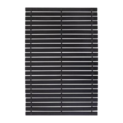 Badmat - 60 x 40 cm - Hout - Zwart