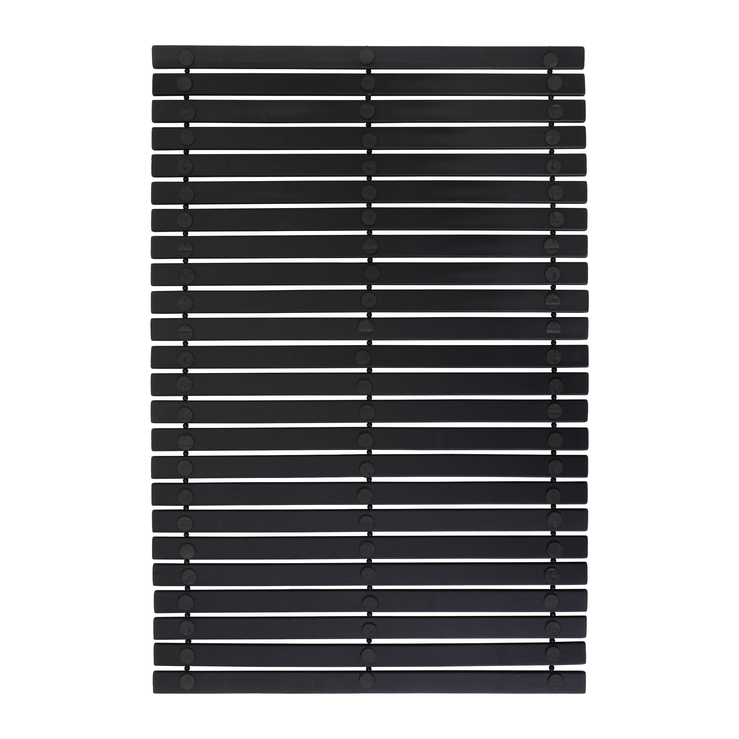 Badmat - 60 x 40 cm - Hout - Zwart