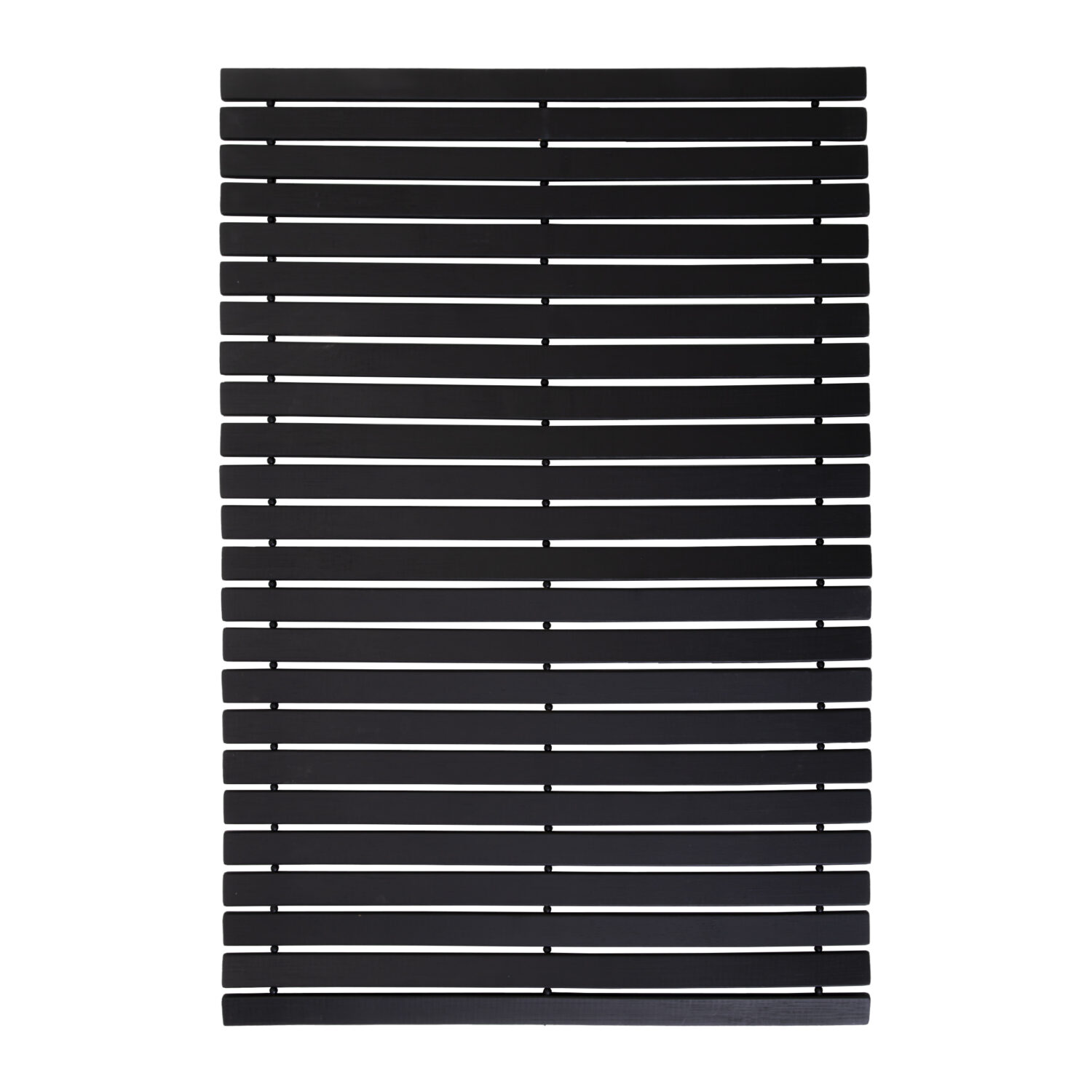 Badmat - 60 x 40 cm - Hout - Zwart