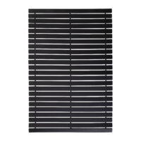 Badmat - 60 x 40 cm - Hout - Zwart