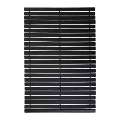 Badmat - 60 x 40 cm - Hout - Zwart