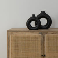 Lewis & Loft Dressoir Lucas – Met 4 deuren – FSC®-gecertificeerd mangohout – Rotan – Naturel