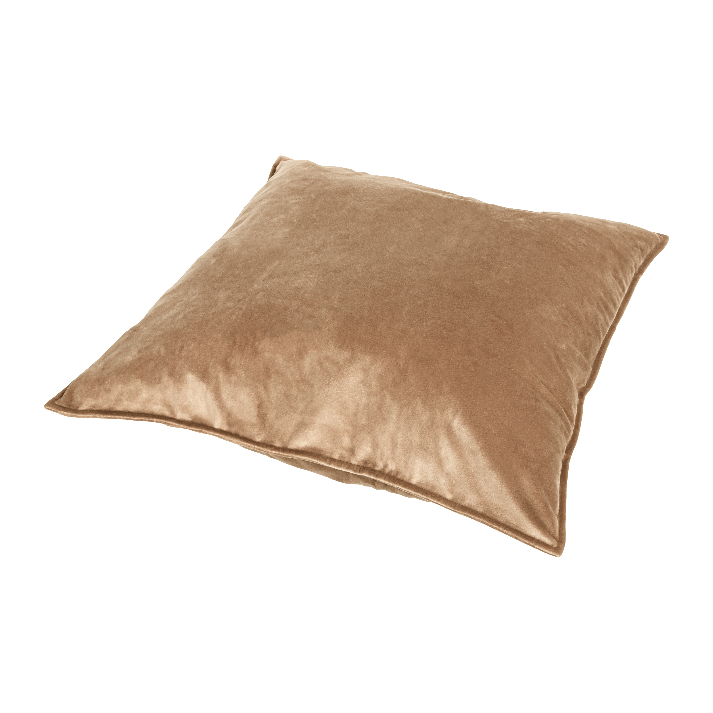 QUVIO Sierkussenhoes – Fluweel-  45x45cm – Bruin