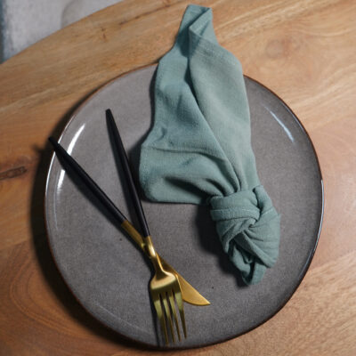 QUVIO Servet – Katoen – 40x40cm – Groen