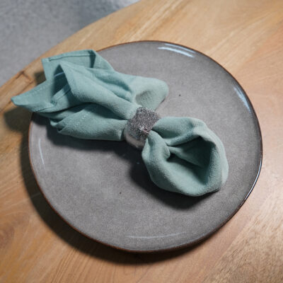 QUVIO Servet – Katoen – 40x40cm – Groen