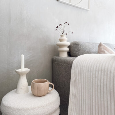 QUVIO Beige plaid – Polyester –  200×230 cm – Beige