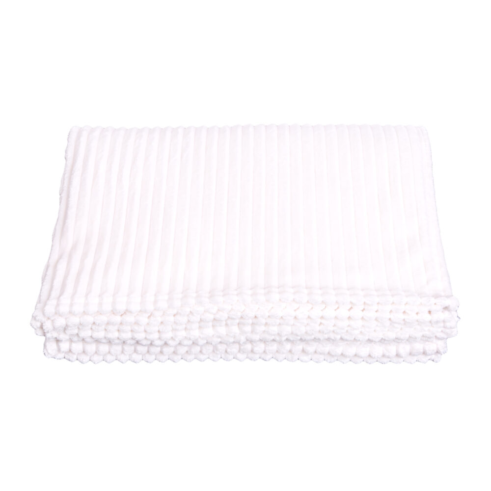 Plaid - Polyester - 200 x 230cm - Beige