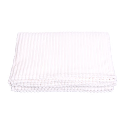 Plaid - Polyester - 200 x 230cm - Beige