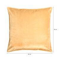 QUVIO Sierkussenhoes – 45x45cm – Fluweel – Beige