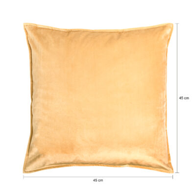 QUVIO Sierkussenhoes – 45x45cm – Fluweel – Beige