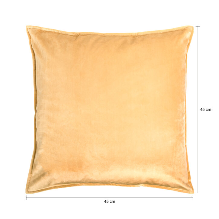 QUVIO Sierkussenhoes – 45x45cm – Fluweel – Beige