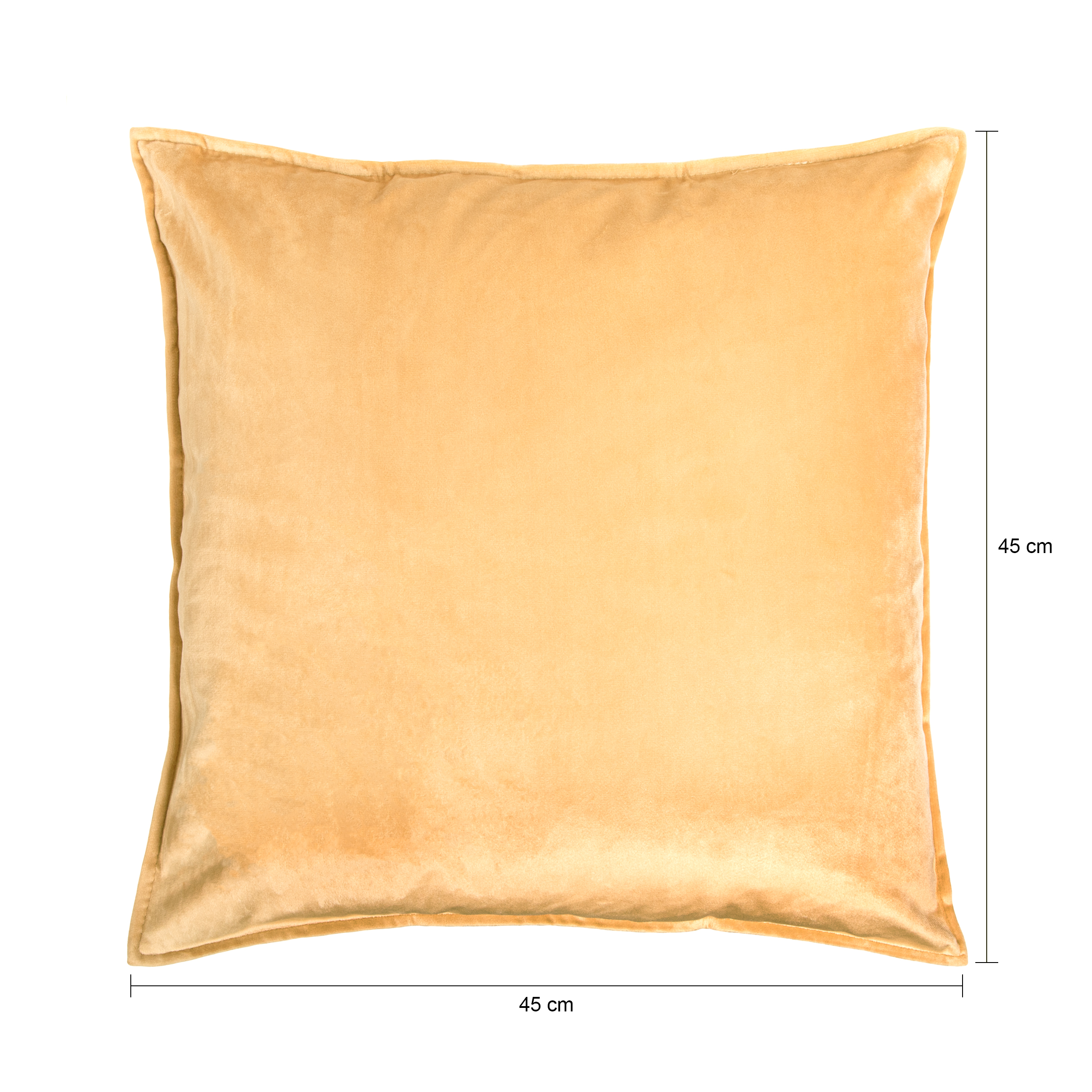 QUVIO Sierkussenhoes – 45x45cm – Fluweel – Beige