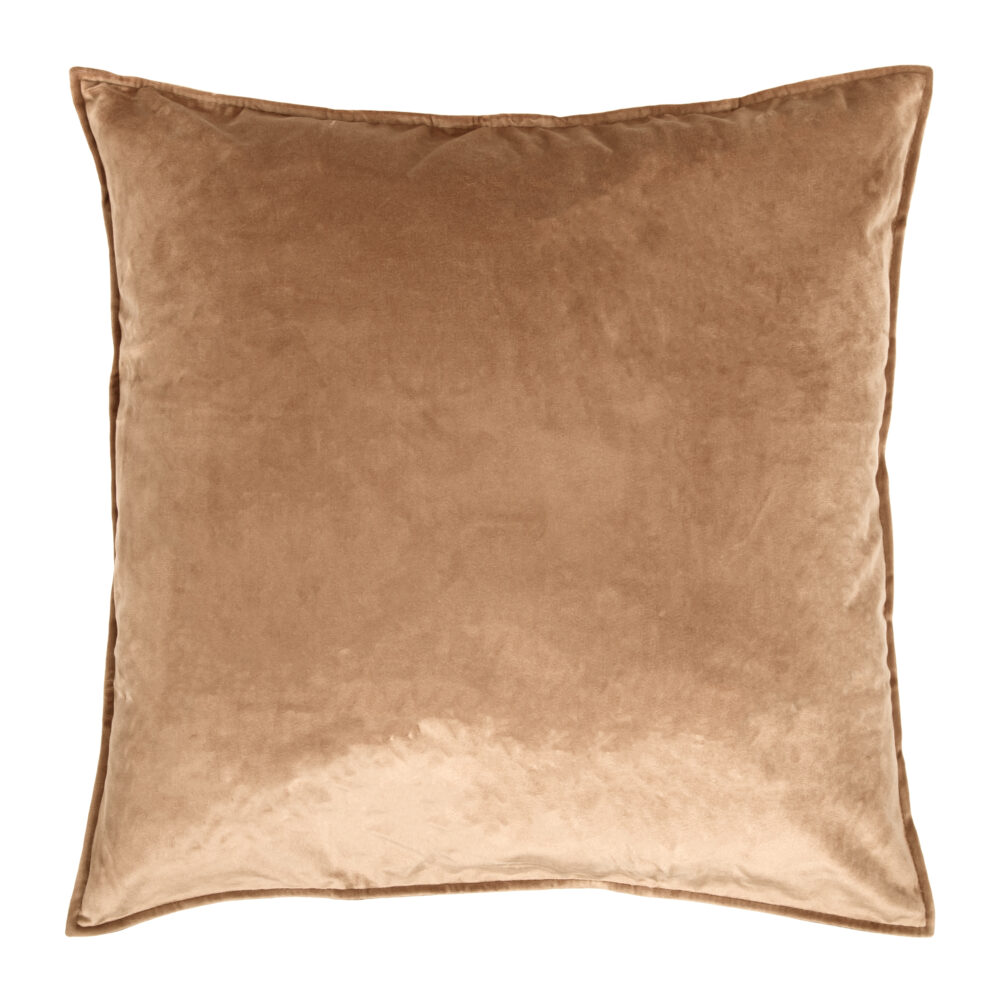 QUVIO Sierkussenhoes – Fluweel-  45x45cm – Bruin