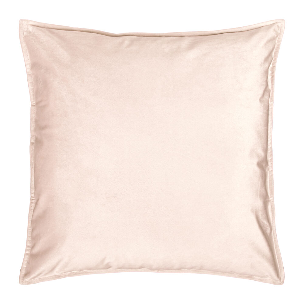 QUVIO Sierkussenhoes – 45x45cm – Fluweel – Licht roze