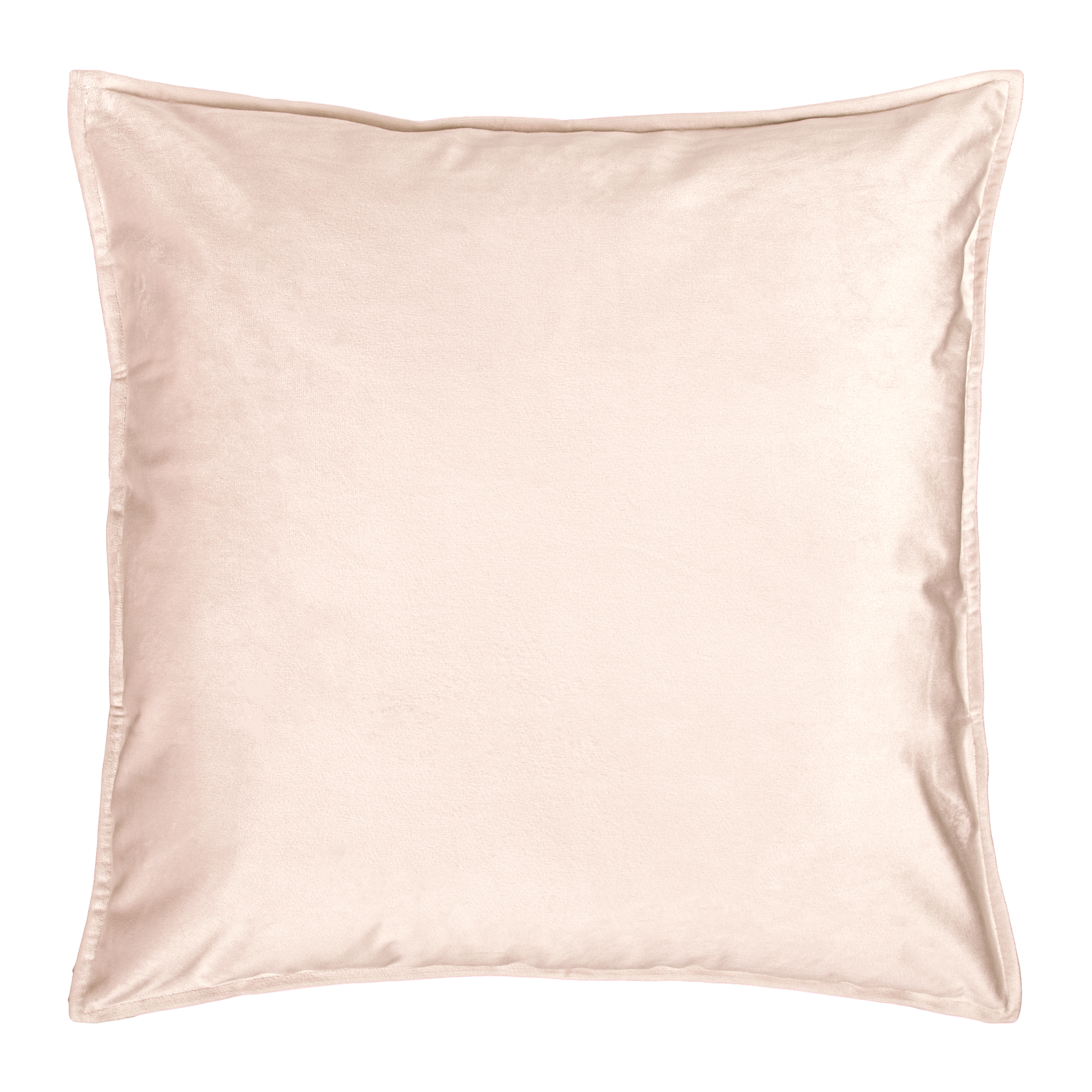 QUVIO Sierkussenhoes - 45x45cm - Fluweel - Licht roze