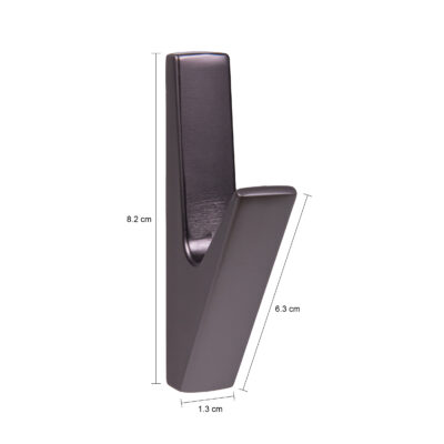 Wandhaak - Metaal - Grijs