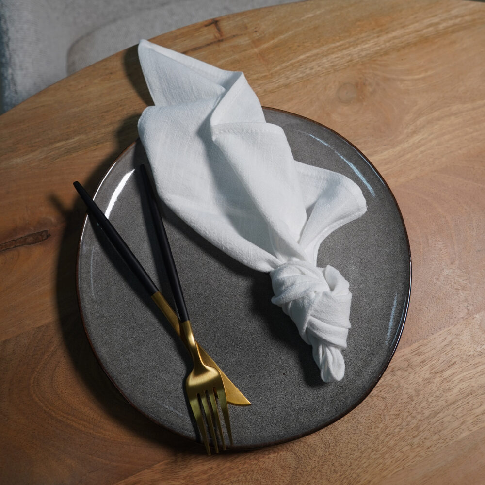 QUVIO Servet – Katoen – 40x40cm – Wit