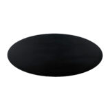 QUVIO Eettafel Sofia– Ovaal – 220×100 cm – Stalen kruispoot – FSC®-gecertificeerd mangohout –  Zwart