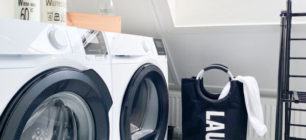 Wasmand zwart, laundry wasmand