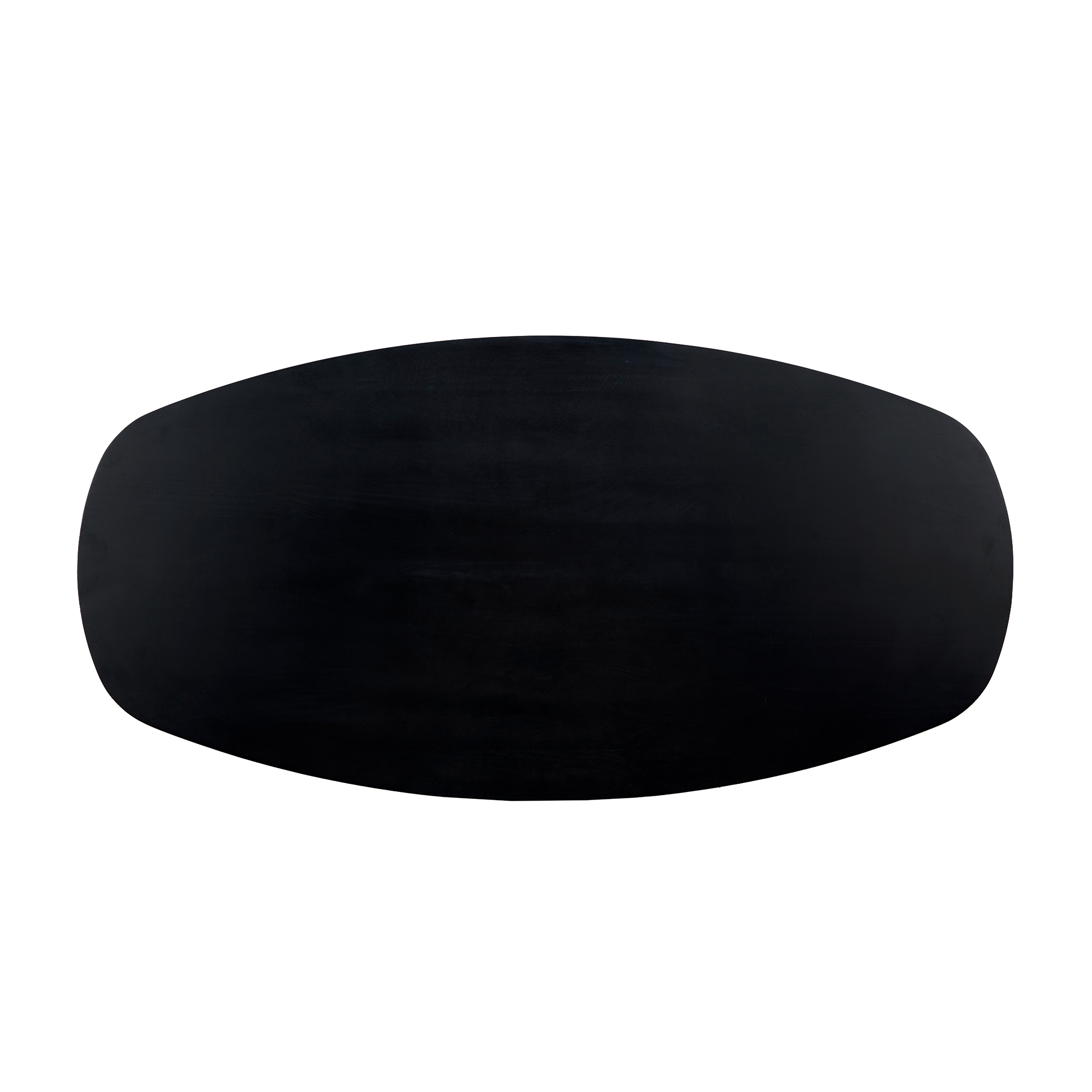 QUVIO Eettafel Sofia – Deens ovaal – 220×110 cm – Stalen kruispoot – FSC®-gecertificeerd mangohout – Zwart