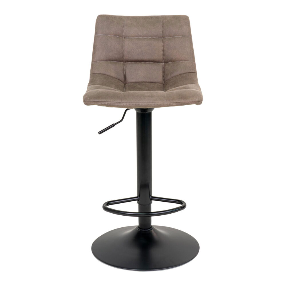 QUVIO Barstoel Florence – Verstelbare zithoogte – Lichtbruin – Set van 2
