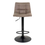 QUVIO Barstoel Florence – Verstelbare zithoogte – Lichtbruin – Set van 2