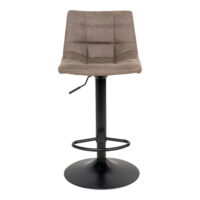 QUVIO Barstoel Florence – Verstelbare zithoogte – Lichtbruin – Set van 2