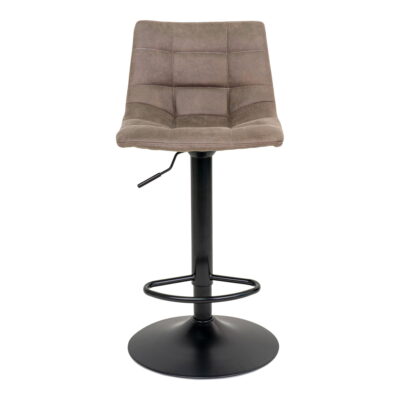 QUVIO Barstoel Florence – Verstelbare zithoogte – Lichtbruin – Set van 2