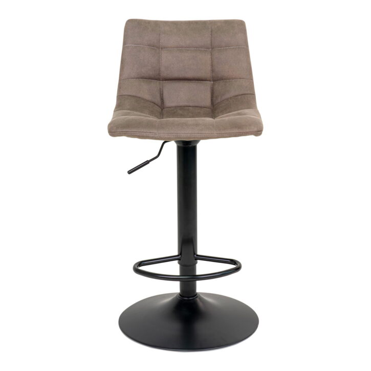 QUVIO Barstoel Florence – Verstelbare zithoogte – Lichtbruin – Set van 2