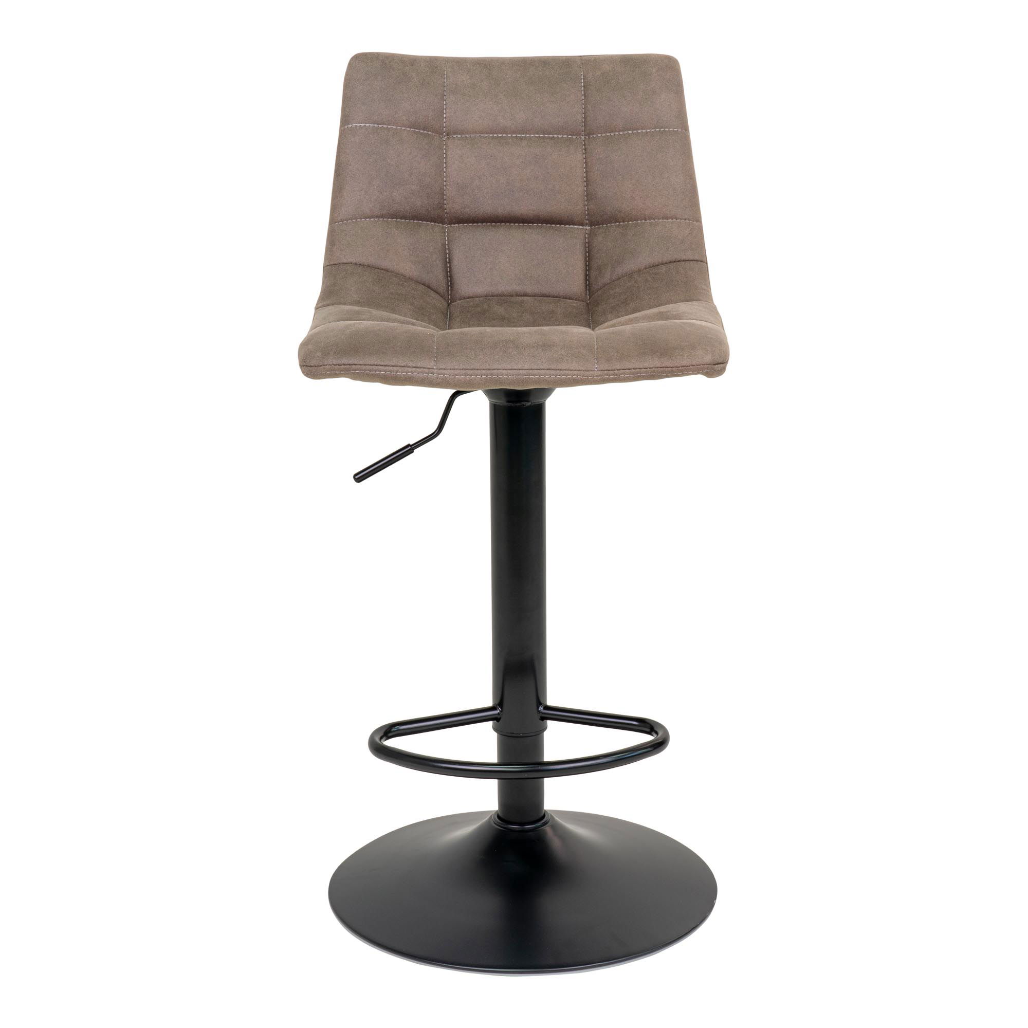 QUVIO Barstoel Florence – Verstelbare zithoogte – Lichtbruin – Set van 2