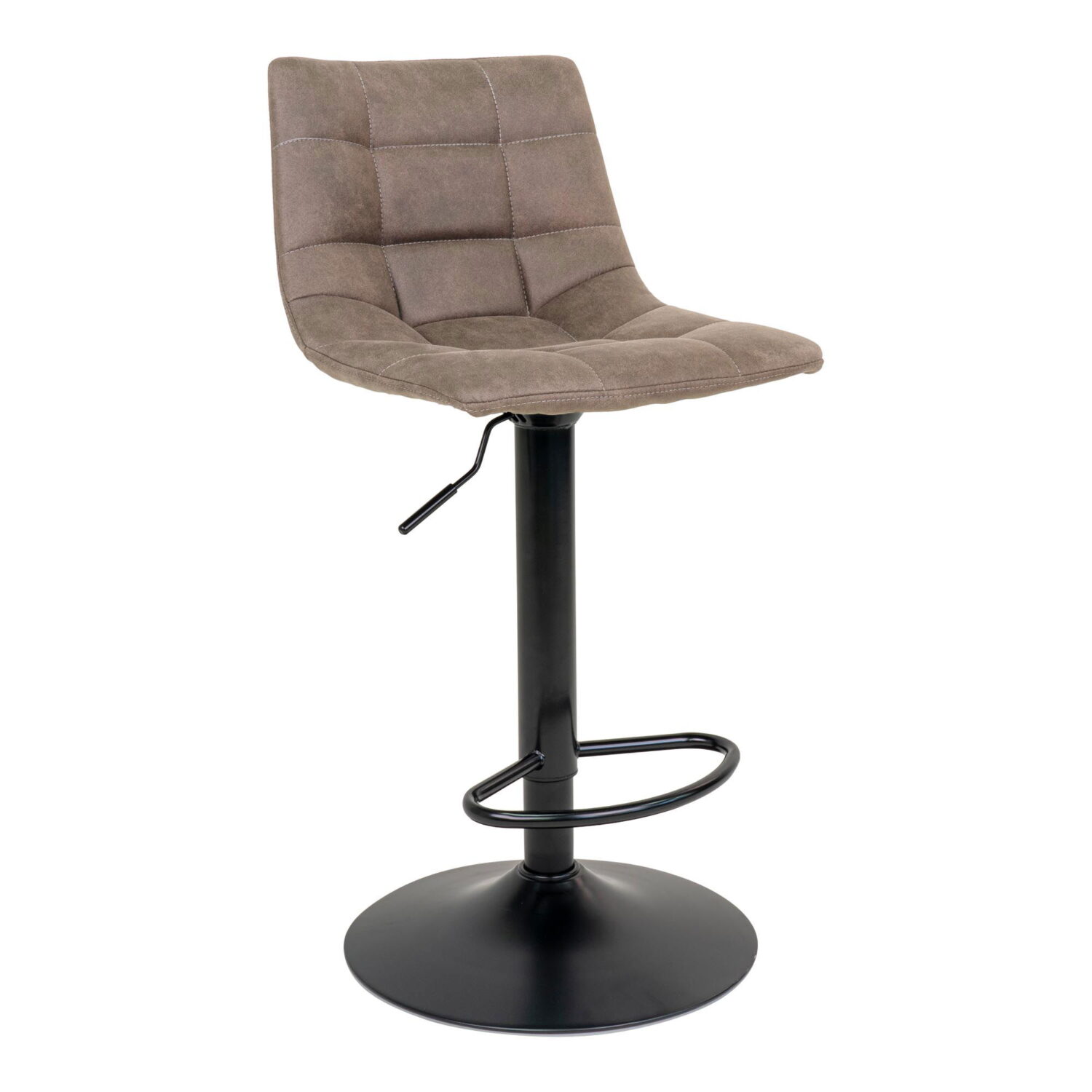 QUVIO Barstoel Florence – Verstelbare zithoogte – Lichtbruin – Set van 2