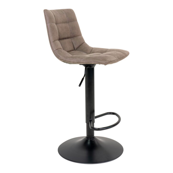 QUVIO Barstoel Florence – Verstelbare zithoogte – Lichtbruin – Set van 2