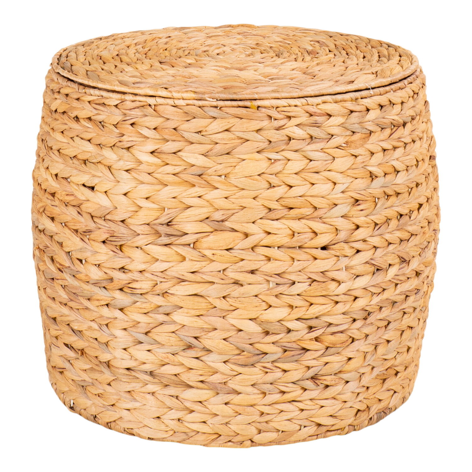 QUVIO Ronde Bijzettafel – Natuurlijk – 43×34 cm