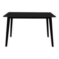 QUVIO Eettafel Berlin – Zwart – 70x120x75 cm