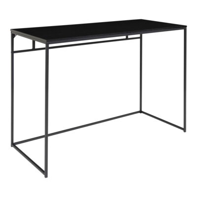 QUVIO Zwart bureau – 100x45x75 cm – Staal – Zwart