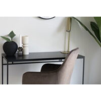 QUVIO Zwart bureau – 100x45x75 cm – Staal – Zwart