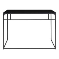 QUVIO Zwart bureau – 100x45x75 cm – Staal – Zwart