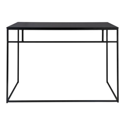 QUVIO Zwart bureau – 100x45x75 cm – Staal – Zwart