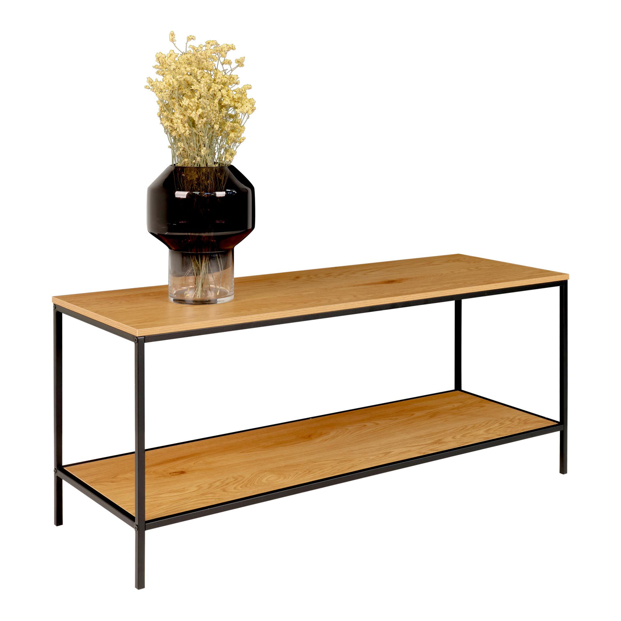 QUVIO Plantenmanden – Rattan – Naturel – Set van 2