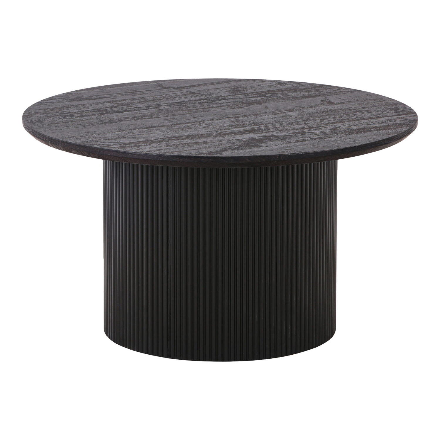 QUVIO Salontafel Dubrovnik – Stijlvol en Functioneel – Donkerbruin – Ø80xH45 cm
