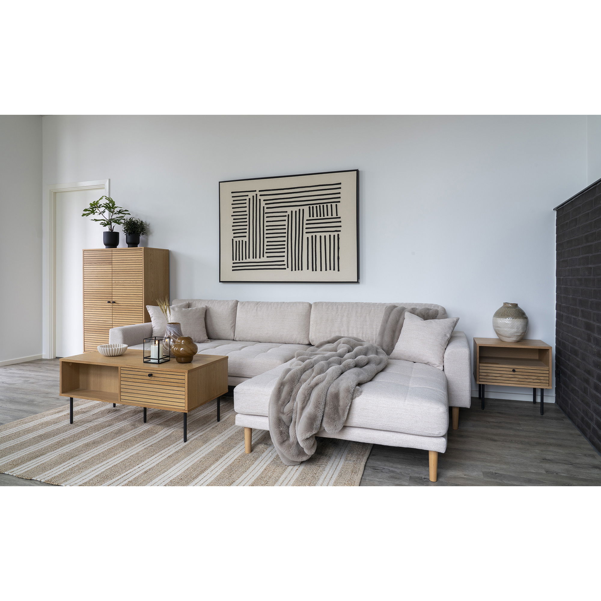 QUVIO Zachte plaid – Polyester – 130×180 cm – Grijs