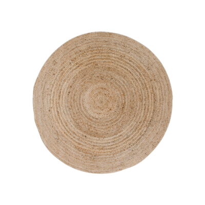QUVIO Vloerkleed Bombay – Natuurlijke Jute – 90 cm Diameter