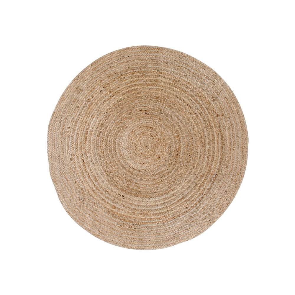 QUVIO Vloerkleed Bombay – Natuurlijke Jute – 90 cm Diameter