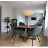 QUVIO Gevlochten Jute Vloerkleed – Natuurlijk – 180 cm Diameter